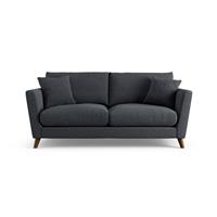 Habitat Lomond Fabric 3 Seater Sofa - Charcoal - Dark Leg