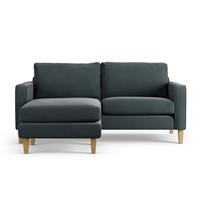 Habitat Flint Fabric Reversible 3 Seater CornerSofa-Charcoal