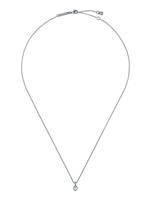 Ted Baker Silver Tone Mini Crystal Heart Pendant Necklace