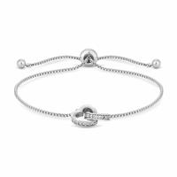 Jon Richard Interlink Heart Toggle Bracelet