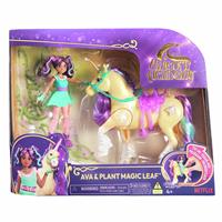 Unicorn Academy Ava and Plant Magic Leaf Doll Set