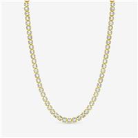 Jon Richard 18K Gold Plated and Crystal Tennis Necklace