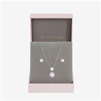 Jon Richard Cubic Zirconia Double Halo Drop Set