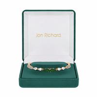 Jon Richard Cubic Zirconia Emerald Green Pear Bracelet