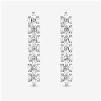 Jon Richard Cubic Zirconia Navette Drop Earring