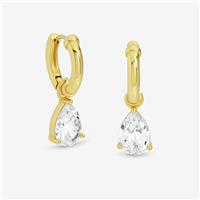 Jon Richard Cubic Zirconia Peardrop Earrings