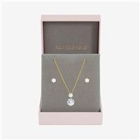Jon Richard Gold Plated and Cubic Zirconia Round Drop Set