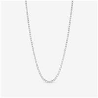 Jon Richard Silver Round Tennis Pendant Necklace