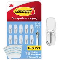 Command Clear Wire Toggle Hooks - Pack of 10