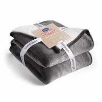 Silentnight Snugsie Teddy Fleece Giant Blanket - Charcoal