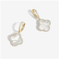 Jon Richard Gold Plated Mop Clover Huggies