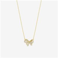 Jon Richard Gold Plate Bow Pendant Necklace