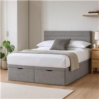 Millbrook Beds Superking Fabric End Lift Ottoman Bed - Grey