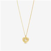 Jon Richard Gold Plated Heart Pendant Necklace