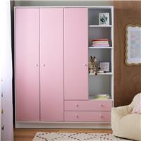 Argos Home Malibu Kids 3 Door 2 Drawer Wardrobe - Pink