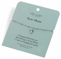 Hot Diamonds Sterling Silver New Mum Dummy Charm Bracelet