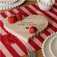 Argos Home Share The Love Wooden Heart Platter
