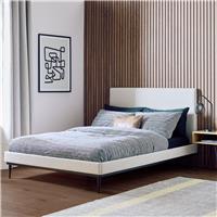 Argos Home Morley Fabric Kingsize Bed Frame - Cream