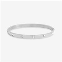 Jon Richard Silver Plated Crystal Bangle