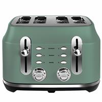 Rangemaster RMCL4S201MG Classic 4Slice Toaster-Mineral Green