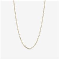 Jon Richard Silver Plated Stainless Steel Tennis Necklace