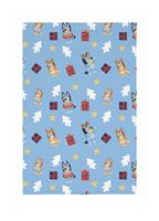 Bluey Christmas Fleece Throw - Blue - 150x100cm