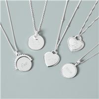 Simply Silver 925 Polished Beaded Spinner Pendant