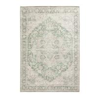 Habitat Vintage Effect Green Flatweave Runner - 80x150cm