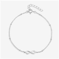 Simply Silver Infinity Chain Bracelet