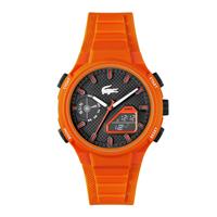 Lacoste Men's Orange Silicone Strap Watch