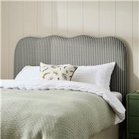 Habitat Onda Linen Kingsize Headboard - Grey
