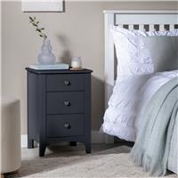 Argos Home Minato 3 Drawer Bedside Table - Anthracite