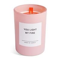 Argos Home You light My Fire Candle - Pink