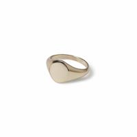 Uncommon Souls Gold Tone Signet Ring - S/M