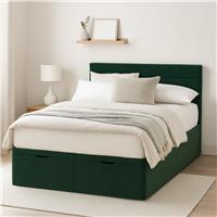 Millbrook Beds Superking Fabric End Lift Ottoman Bed - Green