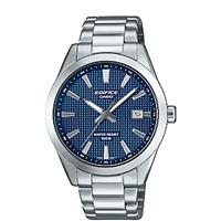 Casio Analogue Blue Dial Stainless Steel Bracelet Watch