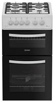 Indesit ITG5GMW 50cm Twin Cavity Gas Cooker - White