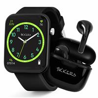 Tikkers Teen Series 13 Black Smart Watch and Earbuds Set
