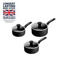Tefal 3 Piece Aluminium Saucepan Set