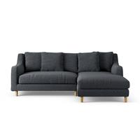 Habitat Swift Right Hand Corner Sofa - Charcoal - Ash Leg