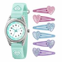 Tikkers Kids Aqua Heart Watch Gift Set