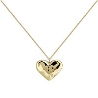 Radley 18ct Gold Plated Hammered Heart Pendant Necklace