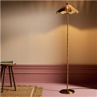 Habitat Norah Rattan Floor Lamp - Natural