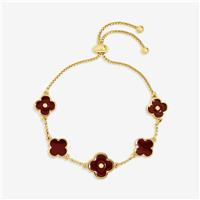 Lipsy Gold Coloured Clover Bracelet