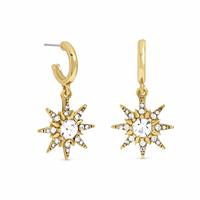 Lipsy Gold Plated Celestial Hoop Earrings