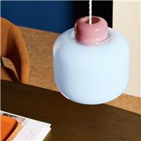 Habitat Blue Glass Easy Fit Lampshade - 24cm
