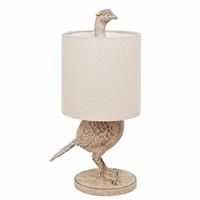 Hestia Wood Effect Pheasant Table Lamp 21 inch