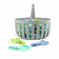 Beldray Set of 30 Easy Grip Pegs and Basket