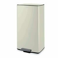 Tower 40 Litre Rectangular Pedal Bin - Cream