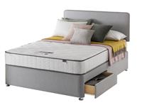 Silentnight Pavia Double Comfort 2 Drawer Divan Bed - Grey